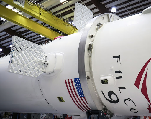 Le secon étage du Falcon 9 et sa liaison